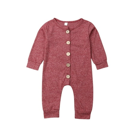 Douhoow Newborn Baby Boy Girl Solid Color Cotton Button Romper Autumn Jumpsuit Playsuit
Douhoow Newborn Baby Boy Girl Solid Color Cotton Button Romper Autumn Jumpsuit Playsuit