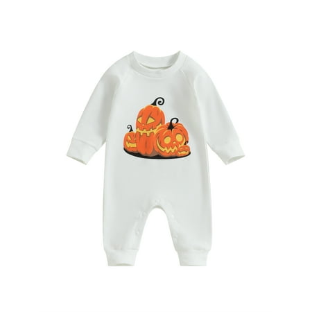 Newborn Baby Girls Boys Rompers Halloween Outfits Pumpkin/Ghost Print Long Sleeve Jumpsuits Toddler Fall Clothes
Newborn Baby Girls Boys Rompers Halloween Outfits Pumpkin/Ghost Print Long Sleeve Jumpsuits Toddler Fall Clothes