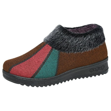 Women Snow Boots Fashionable New Pattern Color Matching Autumn And Winter Thickened Warmth Comfort Non Slip Slip On Shoes
Women Snow Boots Fashionable New Pattern Color Matching Autumn And Winter Thickened Warmth Comfort Non Slip Slip On Shoes