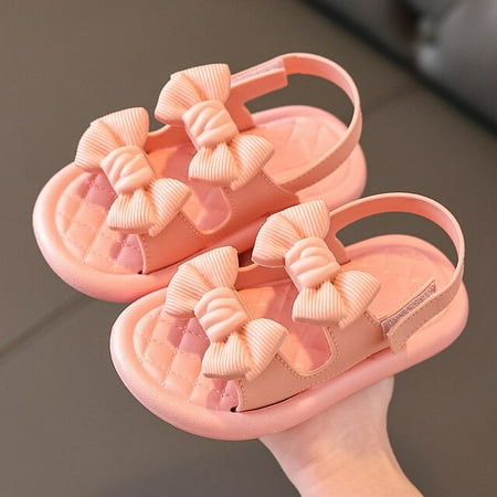 DancePeanut Kids Girls Elegant Butterfly-Knot Hook & Loop Beach Sandals For Children Solid Color Non-Slip Summer Shoes Size 24-35
DancePeanut Kids Girls Elegant Butterfly-Knot Hook & Loop Beach Sandals For Children Solid Color Non-Slip Summer Shoes Size 24-35