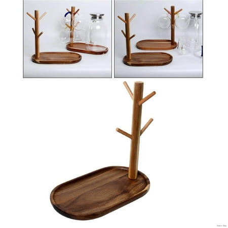 Tree Ra Wooden g Stand ffee Tea Cup Holder Stora Ra Hanr Kitchen
