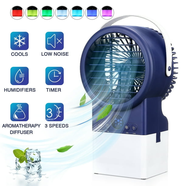 4 IN 1 Air Evaporative Cooler Portable Air Conditioner Personal Space Charging Air Conditioner Desk Fan Mini Air Purifier Humidifier for Home Room Office