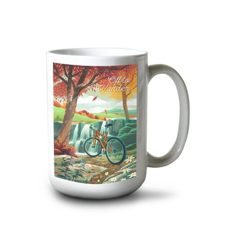 Lantern Press 15 fl oz Ceramic Mug Georgia Off To Wander Cycling with Hills Dishwasher & Microwave Safe
Lantern Press 15 fl oz Ceramic Mug Georgia Off To Wander Cycling with Hills Dishwasher & Microwave Safe