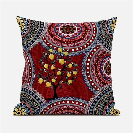 Amrita Sen Designs CAPL884FSDS-BL-18x18 18 x 18 in. Boho Mandala Plant Suede Blown & Closed Pillow - Red Black & Yellow
Amrita Sen Designs CAPL884FSDS-BL-18x18 18 x 18 in. Boho Mandala Plant Suede Blown & Closed Pillow - Red Black & Yellow