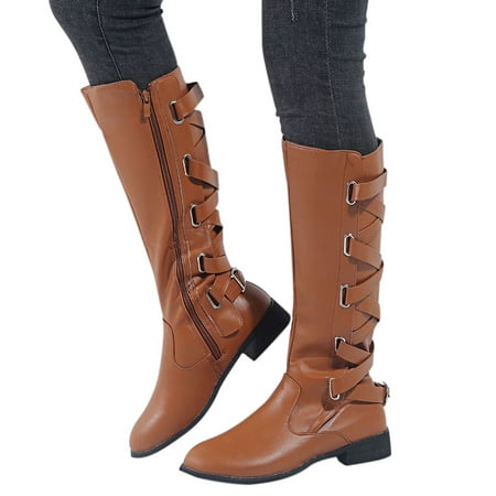 Duretiony Women Winter Warm Lining Boots PU Leather Knee High Lace-up Boots Shoes New
Duretiony Women Winter Warm Lining Boots PU Leather Knee High Lace-up Boots Shoes New