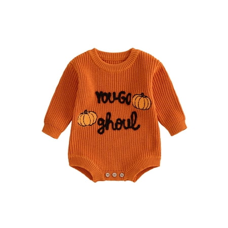 Caitzr Unisex Baby Girl Boy Halloween Romper Knitted Ghost Bubble Sweater Bodysuit Jumpsuit One Piece Playsuit Clothes
Caitzr Unisex Baby Girl Boy Halloween Romper Knitted Ghost Bubble Sweater Bodysuit Jumpsuit One Piece Playsuit Clothes
