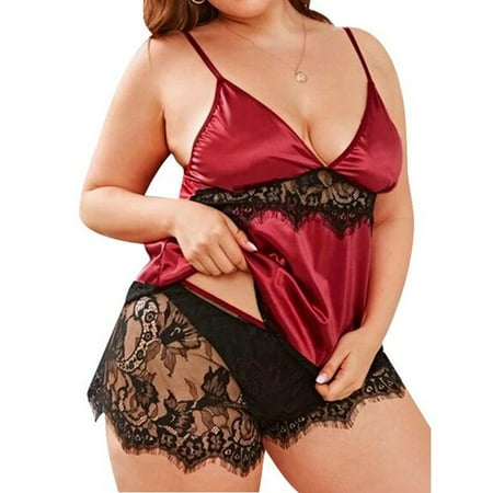 Pxiakgy intimates for women Racy Lace Pajamas Underwire Underwear Lingerie Women TwoPiece Nightdress Sleepwear Muslin Red + 5XL
Pxiakgy intimates for women Racy Lace Pajamas Underwire Underwear Lingerie Women TwoPiece Nightdress Sleepwear Muslin Red + 5XL