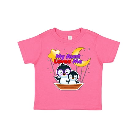 Inktastic My Aunt Loves Me Penguin Gift Toddler Boy or Toddler Girl T-Shirt
