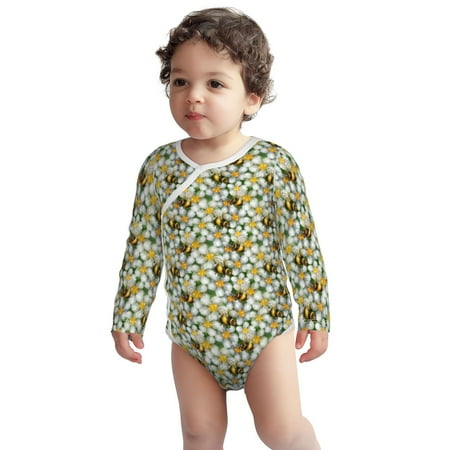 Fotbe Bees and Flower Pattern Unisex-baby Long-sleeve Bodysuit Long Sleeve Bodysuits One-piece 100% Organic Cotton for Infant Baby Boys Unisex-18 Months
Fotbe Bees and Flower Pattern Unisex-baby Long-sleeve Bodysuit Long Sleeve Bodysuits One-piece 100% Organic Cotton for Infant Baby Boys Unisex-18 Months