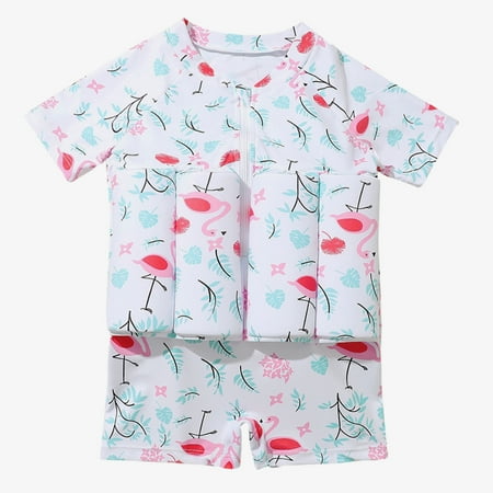 URMAGIC 2-6T Kids Girls One Piece Floatation Swimsuit Adjustable Buoyancy Float Suit Swimwear/Flamingo White
URMAGIC 2-6T Kids Girls One Piece Floatation Swimsuit Adjustable Buoyancy Float Suit Swimwear/Flamingo White