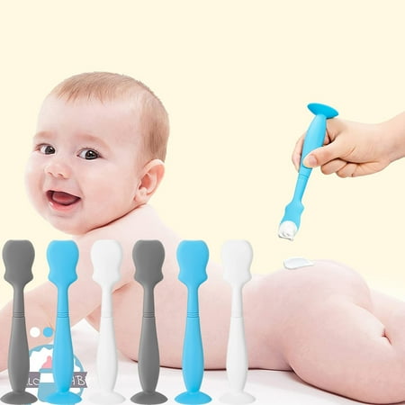 6 Pack Mini Soft Silicone Applicator Spatula for Babies