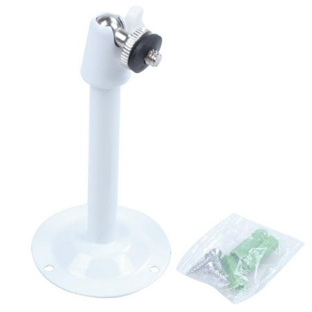 White Metal Adjustable Angle CCTV Camera Holder Bracket