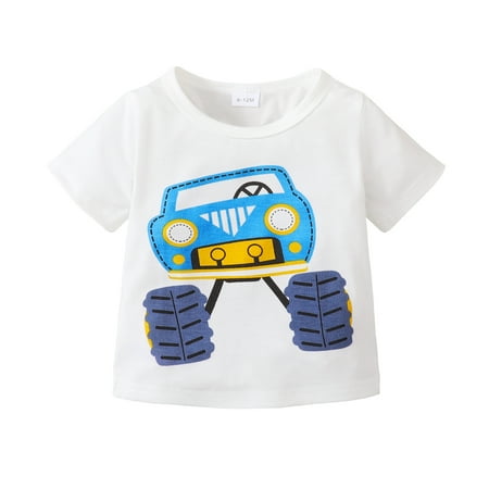 KIMI BEAR Infant Boy Outfits 6 Months Infant Boy Spring Summer Tops 12 Months Infant Boy Car Prints Short Sleeve Cozy T-shirt White
KIMI BEAR Infant Boy Outfits 6 Months Infant Boy Spring Summer Tops 12 Months Infant Boy Car Prints Short Sleeve Cozy T-shirt White