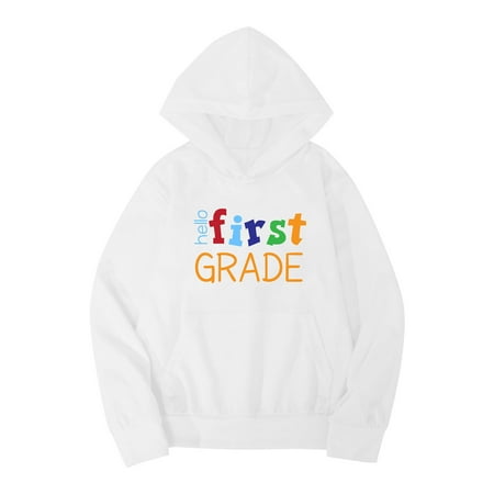 Girls Sweatshirt Children s Boys Girls Fall Opening Season First Grade Letter Printed Long Sleeve Hoodie Warm Comfortable Tops Kids Clothing Baby Sweatshirt(Color:White Size:5-6 Years)
Girls Sweatshirt Children s Boys Girls Fall Opening Season First Grade Letter Printed Long Sleeve Hoodie Warm Comfortable Tops Kids Clothing Baby Sweatshirt(Color:White Size:5-6 Years)