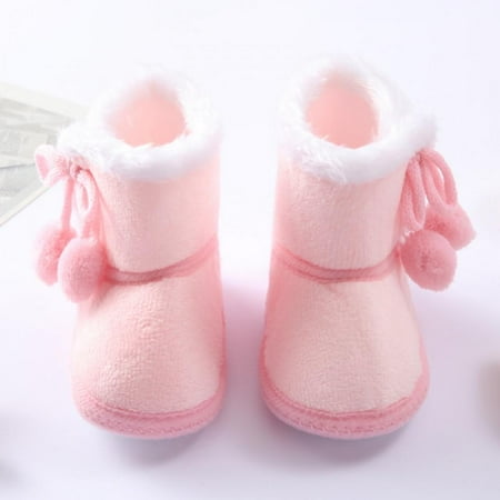 Toddler Baby Solid Color Plus Velvet Cotton Shoes Newborn Double Pompom Mid-Calf Snow Boots
Toddler Baby Solid Color Plus Velvet Cotton Shoes Newborn Double Pompom Mid-Calf Snow Boots