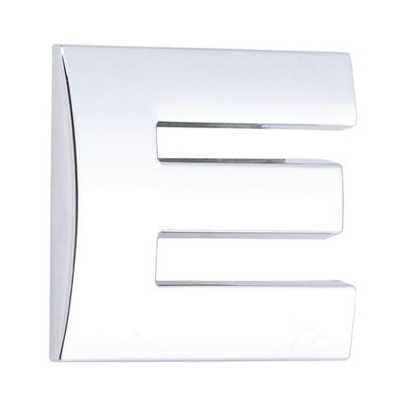 NUOLUX 3D DIY Metallic Alphabet Sticker Car Emblem Letter Silver Badge Decal (E)