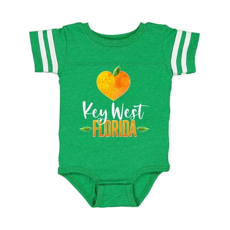 Inktastic Key West Florida Orange in Heart Gift Baby Boy or Baby Girl Bodysuit