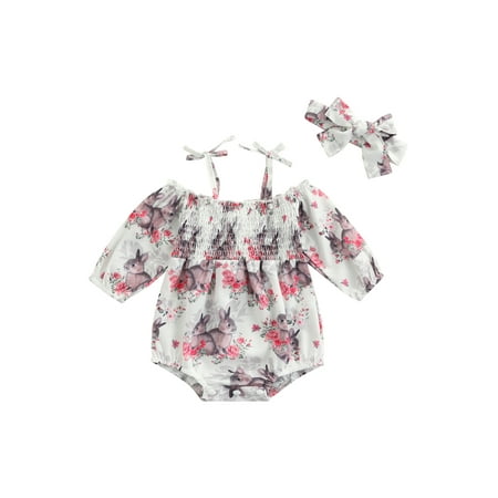 Gureui Kids Toddler Baby Girls Easter 2-Piece Outfits Sleeveless Egg Print Romper Bodysuit With Matching Bow Headband
Gureui Kids Toddler Baby Girls Easter 2-Piece Outfits Sleeveless Egg Print Romper Bodysuit With Matching Bow Headband