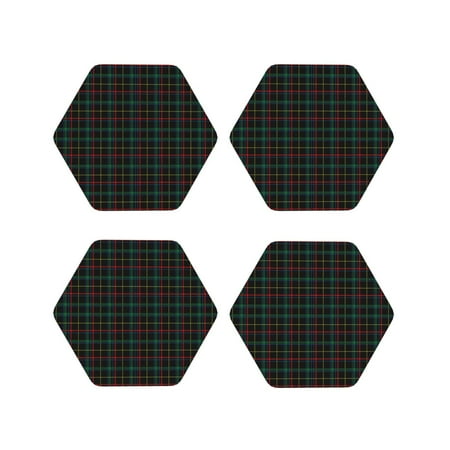 Drink Coasters Set of 4 Buffalo Plaid Dark Green Leather Coasters for Coffee Table Protector Heat Resistant Cute Coasters for Home Decor Housewarming Gifts Bar Kitchen 4 Inch Hexagon
Drink Coasters Set of 4 Buffalo Plaid Dark Green Leather Coasters for Coffee Table Protector Heat Resistant Cute Coasters for Home Decor Housewarming Gifts Bar Kitchen 4 Inch Hexagon