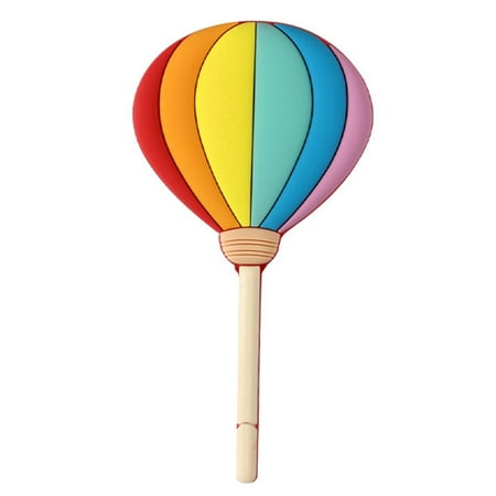 Poseidon Cute Rainbow Umbrella Balloon Fridge Magnet with Bendable Hook Magnetic Sticker for Message Creative Resin Refrigerator Magnet Wall Decoration for Home Office