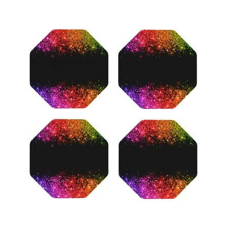 Drink Coasters Set of 4 Rainbow Glitter Border Leather Coasters for Coffee Table Protector Heat Resistant Cute Coasters for Home Decor Housewarming Gifts Bar Kitchen 4 Inch Octagon
Drink Coasters Set of 4 Rainbow Glitter Border Leather Coasters for Coffee Table Protector Heat Resistant Cute Coasters for Home Decor Housewarming Gifts Bar Kitchen 4 Inch Octagon