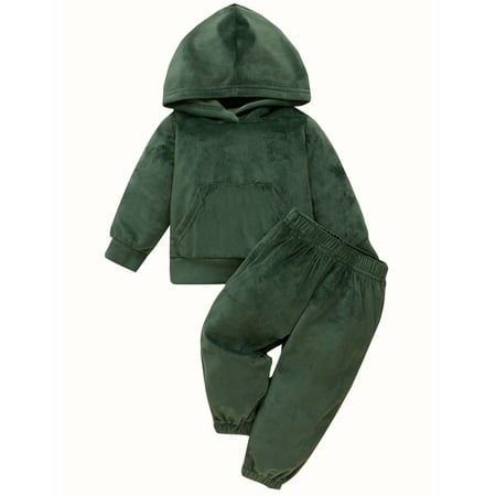 Sunisery 2PCS Toddler Infant Baby Boys Girls Solid Color Hooded Cotton Pullover Long Trousers Army Green 12-18 Months
Sunisery 2PCS Toddler Infant Baby Boys Girls Solid Color Hooded Cotton Pullover Long Trousers Army Green 12-18 Months