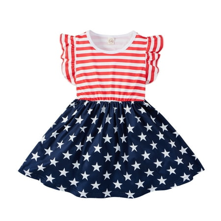 Little Girl Dress Ruffles Striped Princess Printed Girls 4 Of July Baby Girls Skirt Toddler Summer Cool Cute
Little Girl Dress Ruffles Striped Princess Printed Girls 4 Of July Baby Girls Skirt Toddler Summer Cool Cute