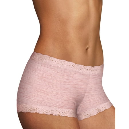 Women s Maidenform 40760 Classics Microfiber and Lace Boyshort Panty (Pink Heather Print 9)
Women s Maidenform 40760 Classics Microfiber and Lace Boyshort Panty (Pink Heather Print 9)