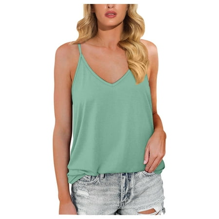 Yubnlvae shirts for women Summer Women s V-neck Spaghetti Strapless Vest Sleeveless Shirt Loose Camisole
Yubnlvae shirts for women Summer Women s V-neck Spaghetti Strapless Vest Sleeveless Shirt Loose Camisole