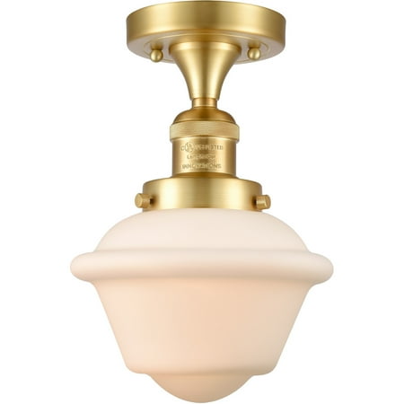 Satin Gold Tone Semi Flush 8 Wide Steel/Cast Brass/Glass Medium Base LED 1 Light Fixture
Satin Gold Tone Semi Flush 8 Wide Steel/Cast Brass/Glass Medium Base LED 1 Light Fixture