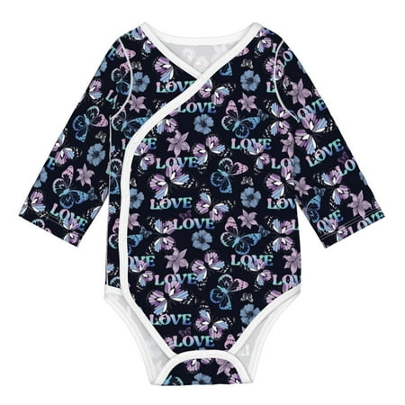 Matuu Love Butterflies for Baby Long-Sleeve Bodysuit Soft Cotton Comfortable and Breathable Perfect for Newborns and Infants
Matuu Love Butterflies for Baby Long-Sleeve Bodysuit Soft Cotton Comfortable and Breathable Perfect for Newborns and Infants