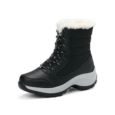 Gomelly Womens Winter Boot Lace Up Warm Booties Mid Calf Snow Boots Lightweight Comfort Shoes Women Ladies Bootie Black 42
Gomelly Womens Winter Boot Lace Up Warm Booties Mid Calf Snow Boots Lightweight Comfort Shoes Women Ladies Bootie Black 42