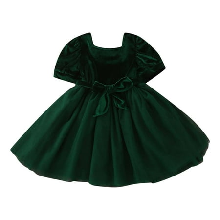 LIhncine Girls Dress Toddler Girls Short Sleeve Christmas Solid Tulle Princess Dress Clothes (Green 3-4 Years)
LIhncine Girls Dress Toddler Girls Short Sleeve Christmas Solid Tulle Princess Dress Clothes (Green 3-4 Years)