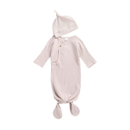HOANSELAY Newborn Solid Color Gown Cap Wrap Sleeping Bag Hat Set Unisex Baby Long Sleeve Sleepwear
HOANSELAY Newborn Solid Color Gown Cap Wrap Sleeping Bag Hat Set Unisex Baby Long Sleeve Sleepwear