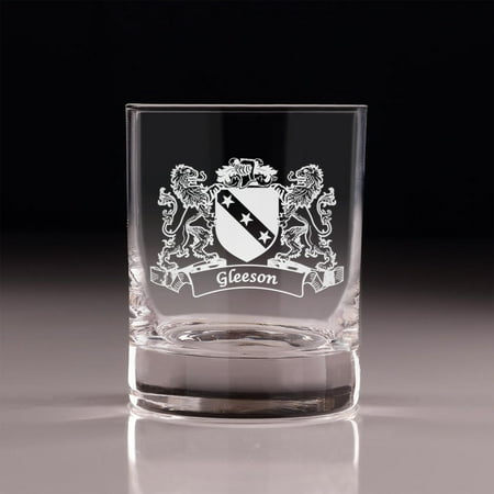 Gleeson Irish Coat of Arms Old Fashioned Tumblers - Set of 4