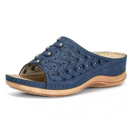 Female s Height Flat Sandals Flip Flops Open Toe Shoes for Birthday Party Adult Ceremony Blue 38
Female s Height Flat Sandals Flip Flops Open Toe Shoes for Birthday Party Adult Ceremony Blue 38