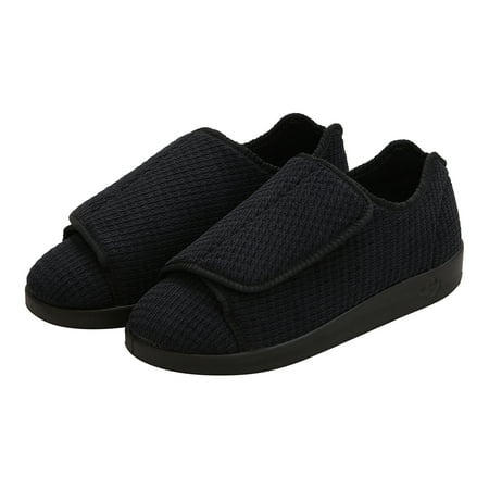 Silverts Adaptive Slippers Easy Close - Men Black Size 12 2X Wide 1 Ct
