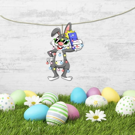 Heiheiup Craft Decoration -Egg Acrylic Cute Rabbits Hanging - Cut Tree Easter Bunny Hangs Chandelier Chain
Heiheiup Craft Decoration -Egg Acrylic Cute Rabbits Hanging - Cut Tree Easter Bunny Hangs Chandelier Chain