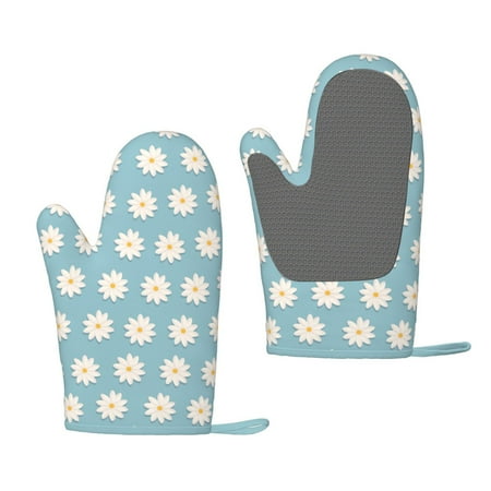 XMXT 2 Pcs Silicone Oven Mitts Cartoon White Daisy Print Thickened Non-Slip BBQ Gloves Blue
XMXT 2 Pcs Silicone Oven Mitts Cartoon White Daisy Print Thickened Non-Slip BBQ Gloves Blue