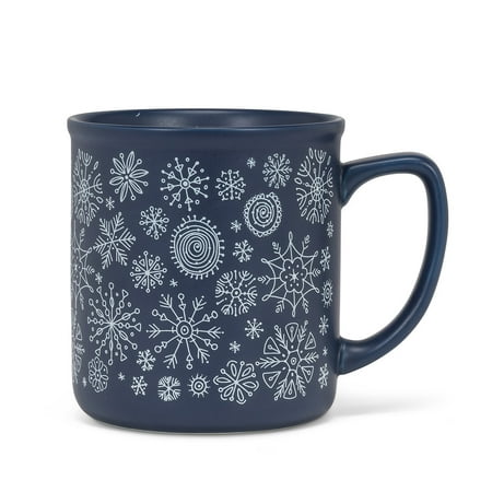 Set of 4 Matte Snowflake Mug