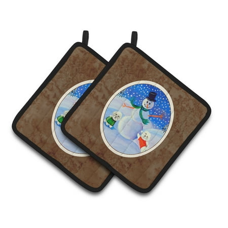 Carolines Treasures 7145PTHD Snowman Bichon Frise Pair of Pot Holders 7.5HX7.5W multicolor
Carolines Treasures 7145PTHD Snowman Bichon Frise Pair of Pot Holders 7.5HX7.5W multicolor