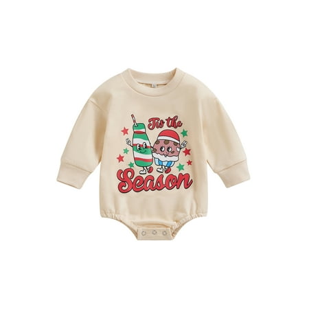 Amuver Baby Christmas Romper Cute Print Long Sleeve Round Neck One-Piece Bodysuit Winter Clothes
Amuver Baby Christmas Romper Cute Print Long Sleeve Round Neck One-Piece Bodysuit Winter Clothes