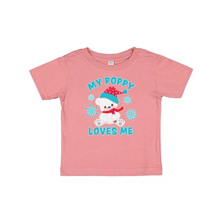 Inktastic Polar Bear My Poppy Loves Me in Santa Hat with Snowflakes Gift Baby Boy or Baby Girl T-Shirt 
Inktastic Polar Bear My Poppy Loves Me in Santa Hat with Snowflakes Gift Baby Boy or Baby Girl T-Shirt