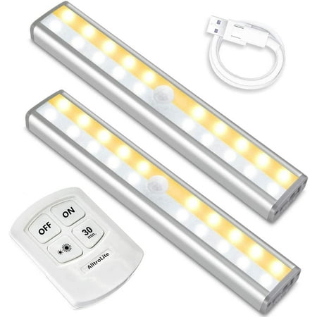 Alltro BarLite 2-Pack Remote Control LED Closet Light Motion Activated Cordless Under Cabinet Motion Sensor Light Stick-on Anywhere Rechargeable 20 LED Night Light for Closet Hallway Stairway
Alltro BarLite 2-Pack Remote Control LED Closet Light Motion Activated Cordless Under Cabinet Motion Sensor Light Stick-on Anywhere Rechargeable 20 LED Night Light for Closet Hallway Stairway