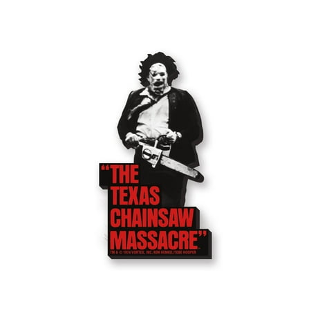 Texas Chainsaw Massacre Black and White Funky Chunky Magnet
