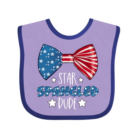 Inktastic Star Spangled Dude American Flag Bowtie Design Gift Baby Boy Bib 
Inktastic Star Spangled Dude American Flag Bowtie Design Gift Baby Boy Bib