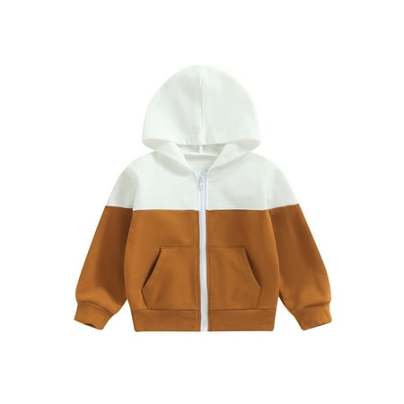Bagilaanoe Toddler Baby Boy Girl Hooded Jacket Contrast Color Long Sleeve Coat with Pockets 12M 18M 24M 3T 4T 5T Kids Zipper Casual Outwear
Bagilaanoe Toddler Baby Boy Girl Hooded Jacket Contrast Color Long Sleeve Coat with Pockets 12M 18M 24M 3T 4T 5T Kids Zipper Casual Outwear