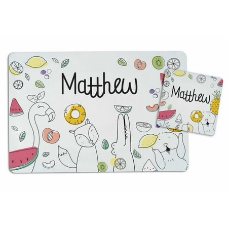 Printtoo Personalized Placemat & Coaster Set For Kids Toddlers Birthday Gift For Boys Gift For Girls Tropical-8x11.5 Inch
Printtoo Personalized Placemat & Coaster Set For Kids Toddlers Birthday Gift For Boys Gift For Girls Tropical-8x11.5 Inch