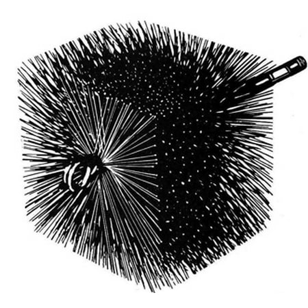 7 x 7 Square Standard Threaded Brush