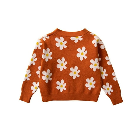 Cathalem Children Jackets Girls Toddler Girls Sweater Kids Casual Flower Prints Button Up V Neck Knitted Cardigan Jacket Coat 4t Coat White 12-24 Months
Cathalem Children Jackets Girls Toddler Girls Sweater Kids Casual Flower Prints Button Up V Neck Knitted Cardigan Jacket Coat 4t Coat White 12-24 Months